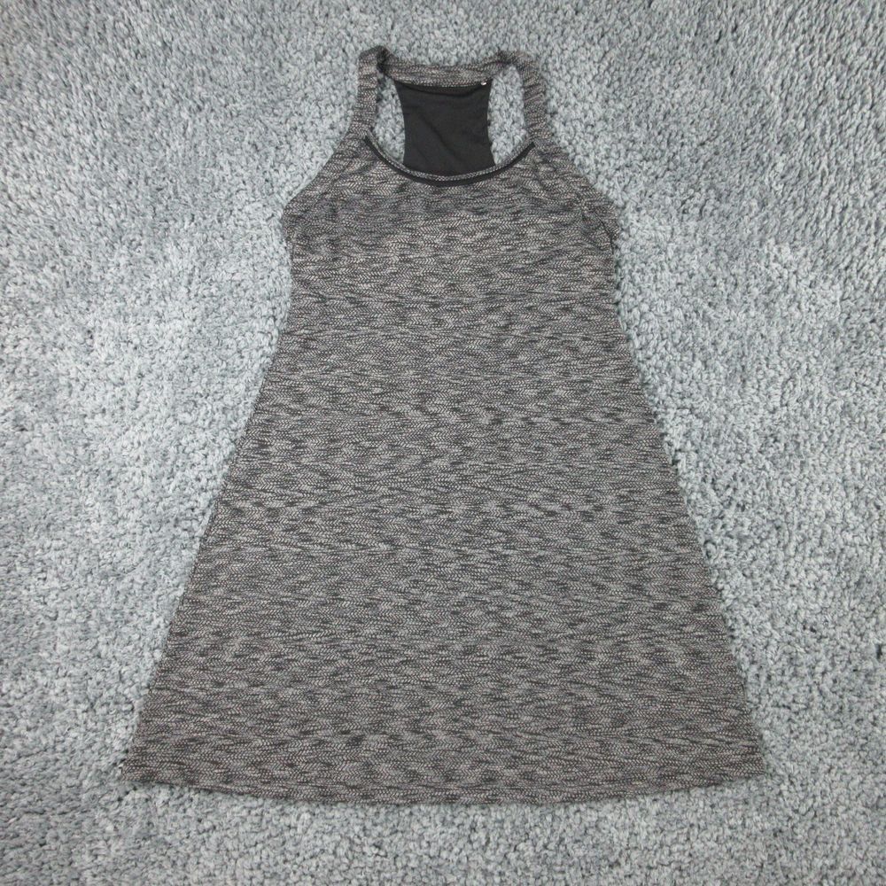 MPG Mondetta Dress Womens Large Gray Black Geometric Racer Back Bralet
